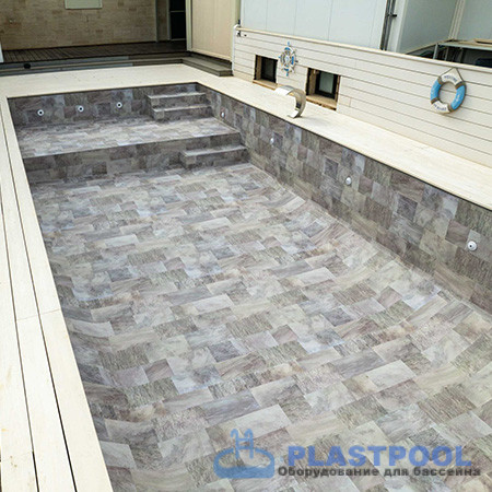 Пленка для бассейна Haogenplast Ogenflex StoneTile Elegance-3D (каменная элегантность) 1,65х25м 