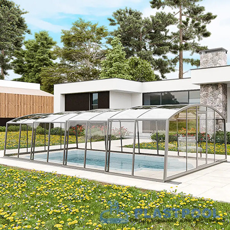 Раздвижной павильон для бассейна Avrora H 6,36м*3м*1,9м