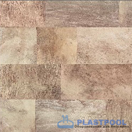 Пленка для бассейна Haogenplast Ogenflex StoneTile Golden-3D (камень золотистый) 1,65х25м