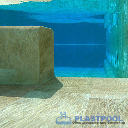 Пленка для бассейна Haogenplast Ogenflex StoneTile Golden-3D (камень золотистый) 1,65х25м