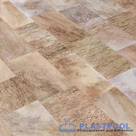 Пленка для бассейна Haogenplast Ogenflex StoneTile Golden-3D (камень золотистый) 1,65х25м