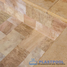 Пленка для бассейна Haogenplast Ogenflex StoneTile Golden-3D (камень золотистый) 1,65х25м