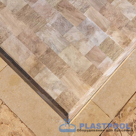 Пленка для бассейна Haogenplast Ogenflex StoneTile Golden-3D (камень золотистый) 1,65х25м