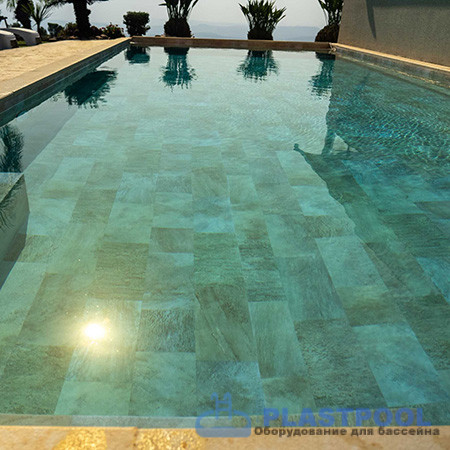 Пленка для бассейна Haogenplast Ogenflex StoneTile Golden-3D (камень золотистый) 1,65х25м