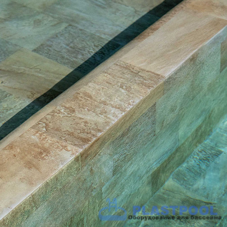 Пленка для бассейна Haogenplast Ogenflex StoneTile Golden-3D (камень золотистый) 1,65х25м