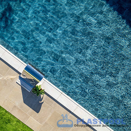 Пленка для бассейна Haogenplast Ogenflex StoneTile Grey-3D (каменно-серый) 1,65х25м