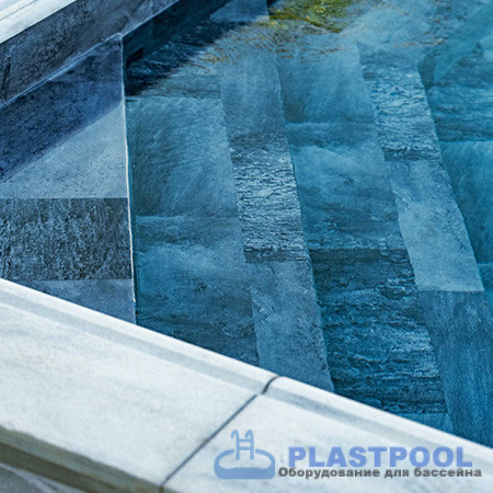 Пленка для бассейна Haogenplast Ogenflex StoneTile Grey-3D (каменно-серый) 1,65х25м