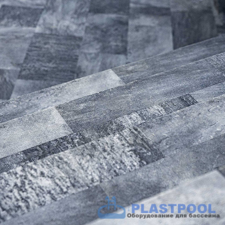 Пленка для бассейна Haogenplast Ogenflex StoneTile Grey-3D (каменно-серый) 1,65х25м