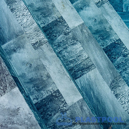 Пленка для бассейна Haogenplast Ogenflex StoneTile Grey-3D (каменно-серый) 1,65х25м
