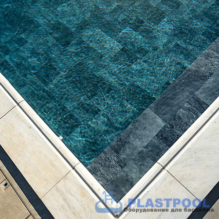 Пленка для бассейна Haogenplast Ogenflex StoneTile Grey-3D (каменно-серый) 1,65х25м