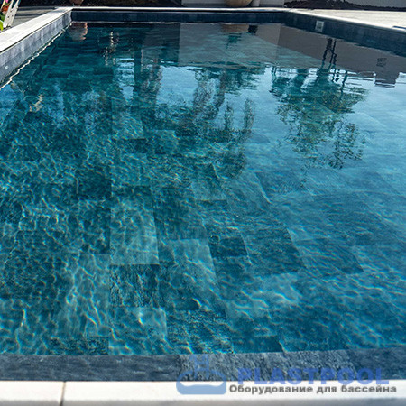 Пленка для бассейна Haogenplast Ogenflex StoneTile Grey-3D (каменно-серый) 1,65х25м