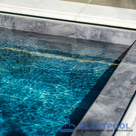 Пленка для бассейна Haogenplast Ogenflex StoneTile Grey-3D (каменно-серый) 1,65х25м