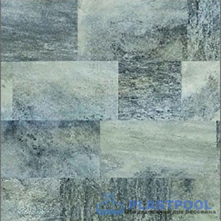 Пленка для бассейна Haogenplast Ogenflex StoneTile Emirald-3D (каменный изумруд) 1,65х25м