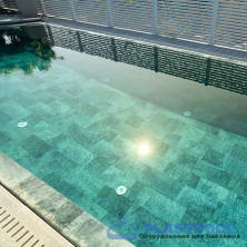 Пленка для бассейна Haogenplast Ogenflex StoneTile Emirald-3D (каменный изумруд) 1,65х25м