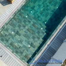 Пленка для бассейна Haogenplast Ogenflex StoneTile Emirald-3D (каменный изумруд) 1,65х25м