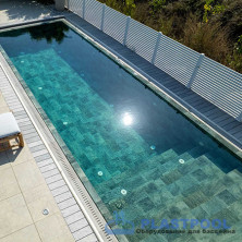 Пленка для бассейна Haogenplast Ogenflex StoneTile Emirald-3D (каменный изумруд) 1,65х25м