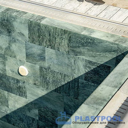 Пленка для бассейна Haogenplast Ogenflex StoneTile Emirald-3D (каменный изумруд) 1,65х25м
