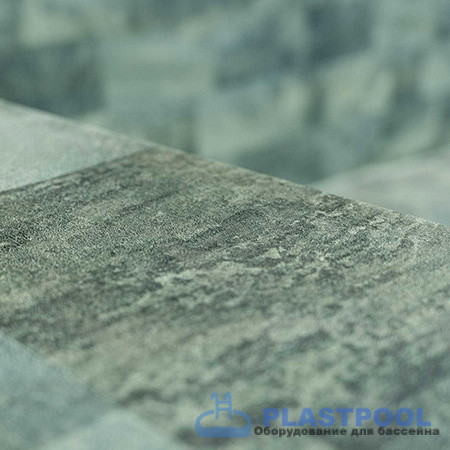 Пленка для бассейна Haogenplast Ogenflex StoneTile Emirald-3D (каменный изумруд) 1,65х25м