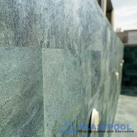 Пленка для бассейна Haogenplast Ogenflex StoneTile Emirald-3D (каменный изумруд) 1,65х25м