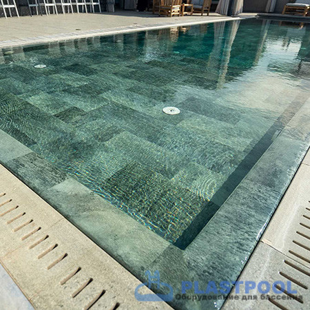 Пленка для бассейна Haogenplast Ogenflex StoneTile Emirald-3D (каменный изумруд) 1,65х25м