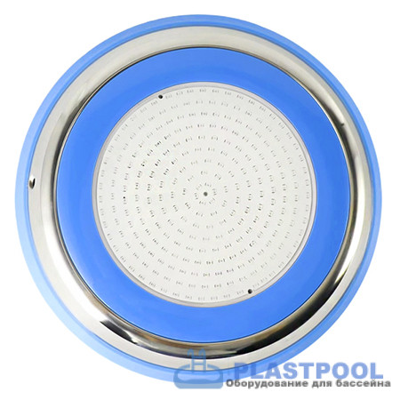 Прожектор накладной из нерж. стали рамка синяя (25Вт/12В) LED Cold white Tadpole JKD-YC300-SP