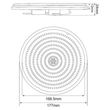 Лампа светодиодная 24Вт AM 12В для прожекторов RGB 260-280мм 