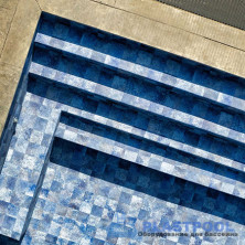 Пленка для бассейна Haogenplast Ogenflex StoneTile Marime 15-3D (морской камень) 1,65х25м