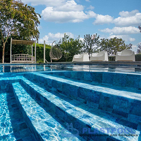 Пленка для бассейна Haogenplast Ogenflex StoneTile Marime 15-3D (морской камень) 1,65х25м