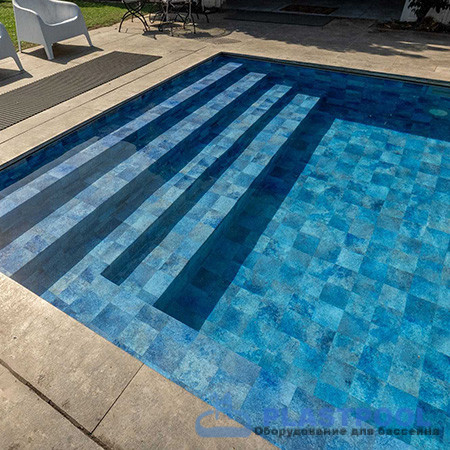 Пленка для бассейна Haogenplast Ogenflex StoneTile Marime 15-3D (морской камень) 1,65х25м