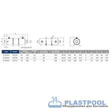 Теплообменник титановый( 28 kw) (гориз.) HST28 Emaux 