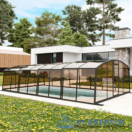 Раздвижной павильон для бассейна Avrora H 6,36м*3,5м*1,9м 