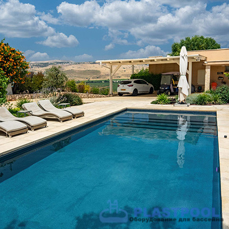 Пленка для бассейна Haogenplast Ogenflex StoneFlex Bazelet-3D (серый) 1,65х25м