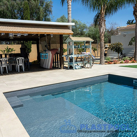 Пленка для бассейна Haogenplast Ogenflex StoneFlex Concrete-3D (серый) 1,65х25м