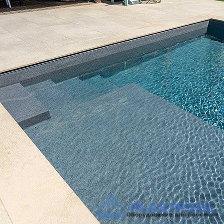 Пленка для бассейна Haogenplast Ogenflex StoneFlex Concrete-3D (серый) 1,65х25м