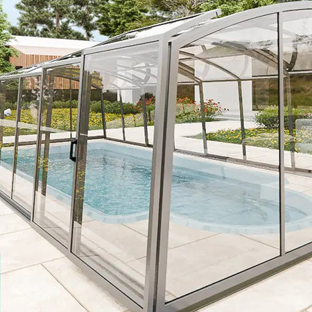 Раздвижной павильон для бассейна Avrora H 10,6м*3,5м*1,9м