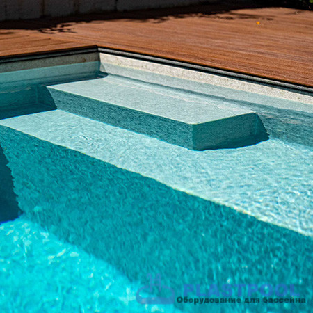 Пленка для бассейна Haogenplast Ogenflex StoneFlex Ivory-3D (слоновая кость) 1,65х25м