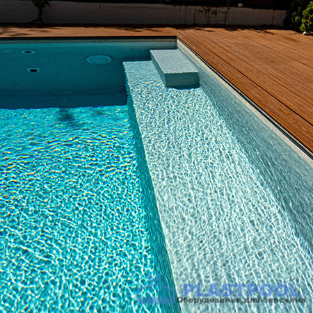 Пленка для бассейна Haogenplast Ogenflex StoneFlex Ivory-3D (слоновая кость) 1,65х25м