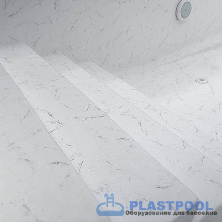 Пленка для бассейна Haogenplast Ogenflex StoneFlex Royal-3D (белый мрамор) 1,65х25м
