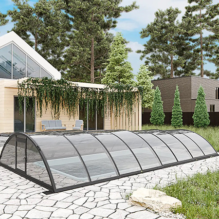 Раздвижной павильон для бассейна Standart L 10,6м*3,5м*0,95м 