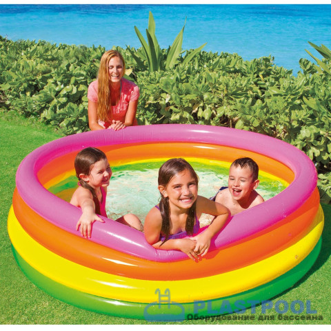  Бассейн детский "Радуга" 168х46см Intex