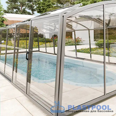 Раздвижной павильон для бассейна Avrora H 6,36м*4,5м*1,9м 
