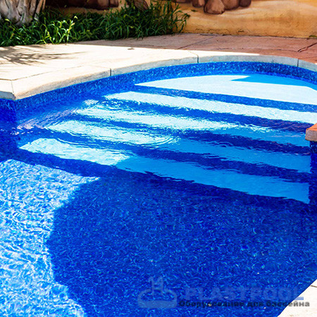 Пленка для бассейна Haogenplast Ogenflex Galit NG Cool Sparks (темный мрамор) 1,65х25м