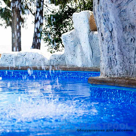 Пленка для бассейна Haogenplast Ogenflex Galit NG Cool Sparks (темный мрамор) 1,65х25м