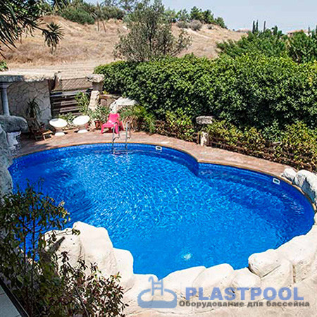 Пленка для бассейна Haogenplast Ogenflex Galit NG Cool Sparks (темный мрамор) 1,65х25м