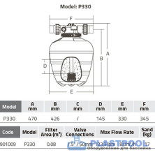Фильтр для бассейна д.330мм Emaux P330 