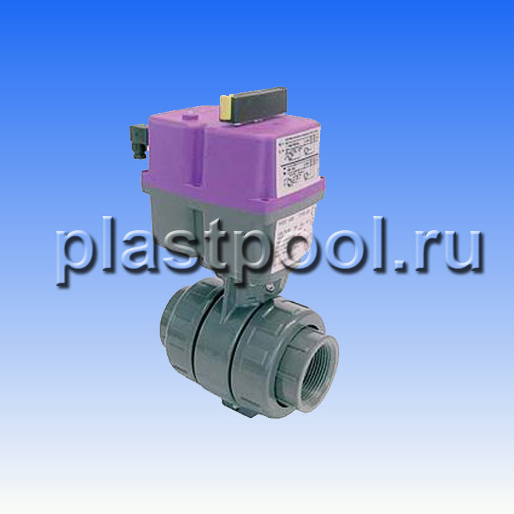 Вентиль с электроприводом 220V д.110 ПВХ