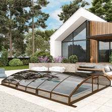 Раздвижной павильон для бассейна Avrora L 8,48М*2,5М*0,65М 