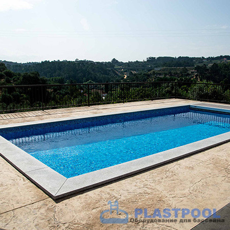 Пленка для бассейна Haogenplast Ogenflex Pacific (синяя мозаика) 1,65х25м