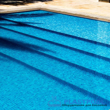 Пленка для бассейна противоскользящая Haogenplast Ogenflex Pacific (синяя мозаика) 1,65х25м