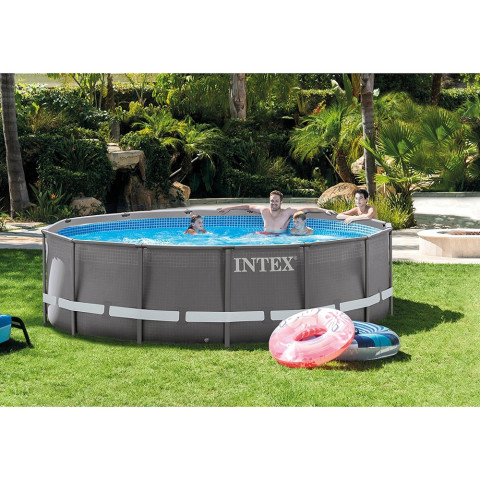 26330 Каркасный бассейн Ultra Frame Pool Intex 549х132см (песчаным фильтром)